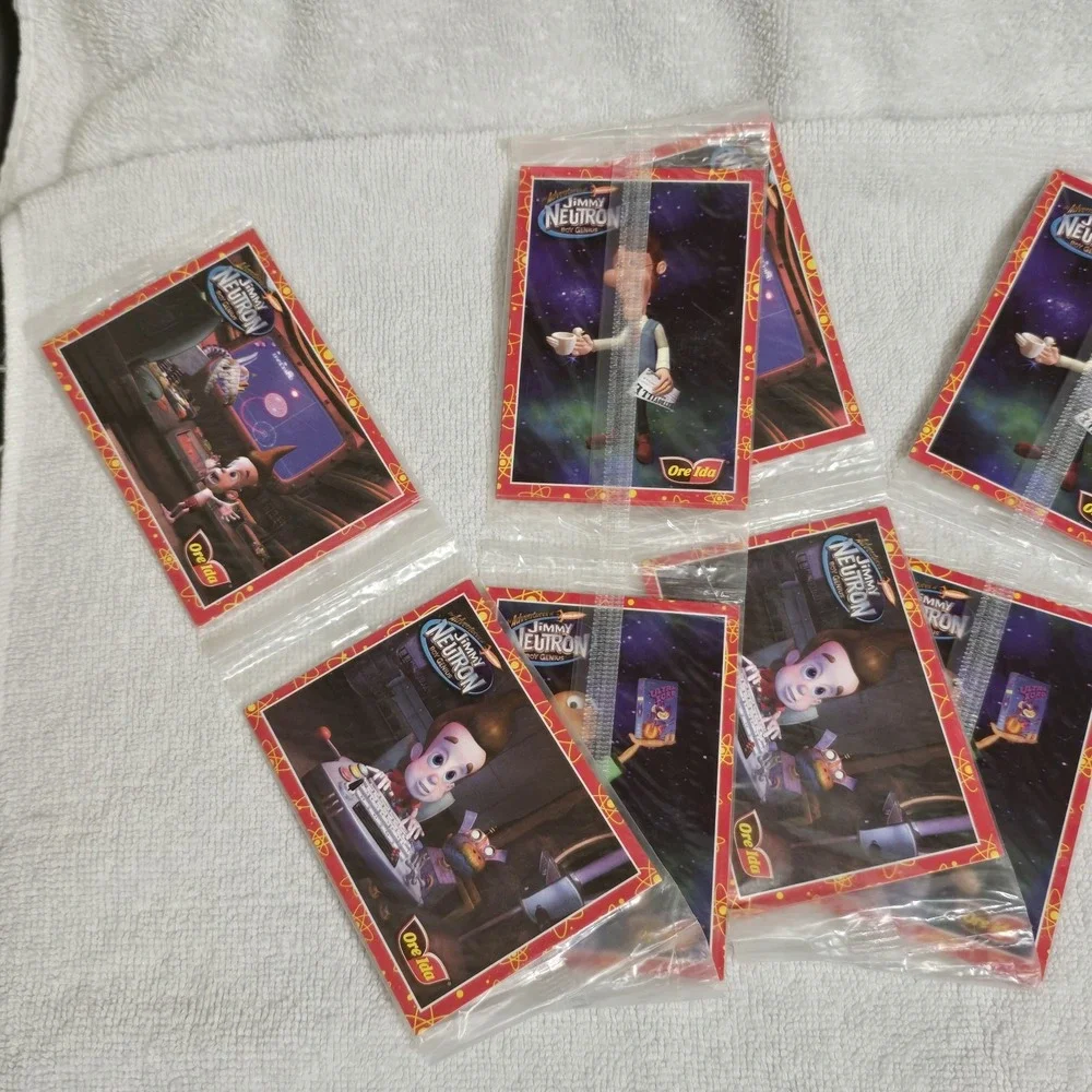 2002 Jimmy Neutron Ore-Ida Promo Cards Sealed 18 Pack Strip Lot 36 Cards NOS